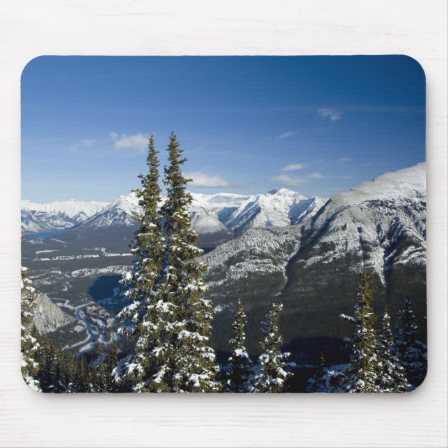 Kanada, Alberta, Banff. Aussicht auf das Bow-Tal Mousepad (Vorne)