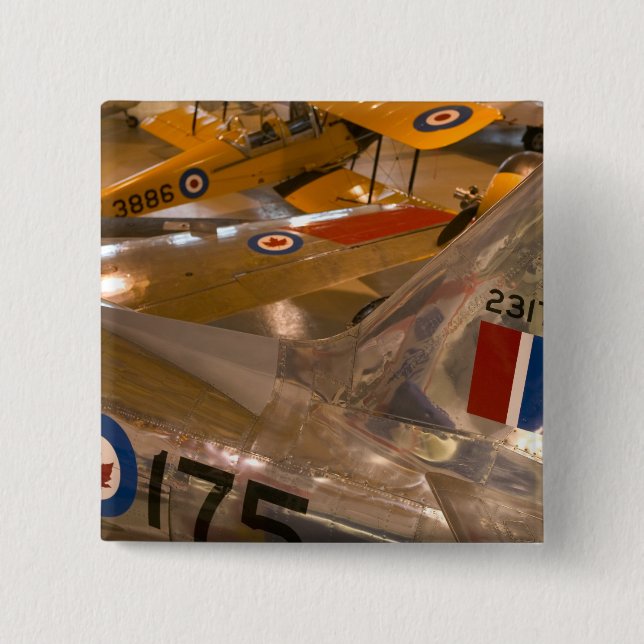 Kanada, Alberta, Calgary: Aero-Weltraummuseum Button (Vorderseite)