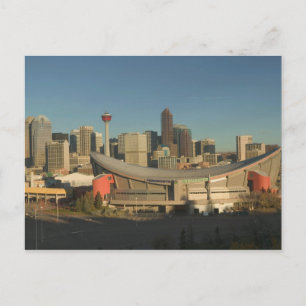 Kanada, Alberta, Calgary: City Skyline ab 3 Uhr Postkarte