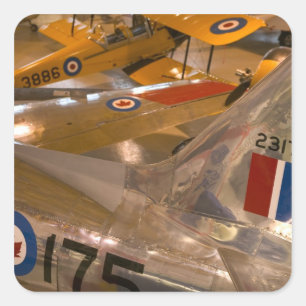 Kanada, Alberta, Calgary: Luft- und Raumfahrtmuseu Quadratischer Aufkleber