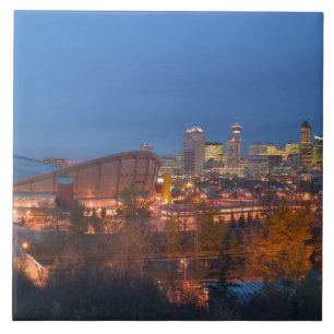 Kanada, Alberta, Calgary: Stadt-Skyline von 4 Fliese