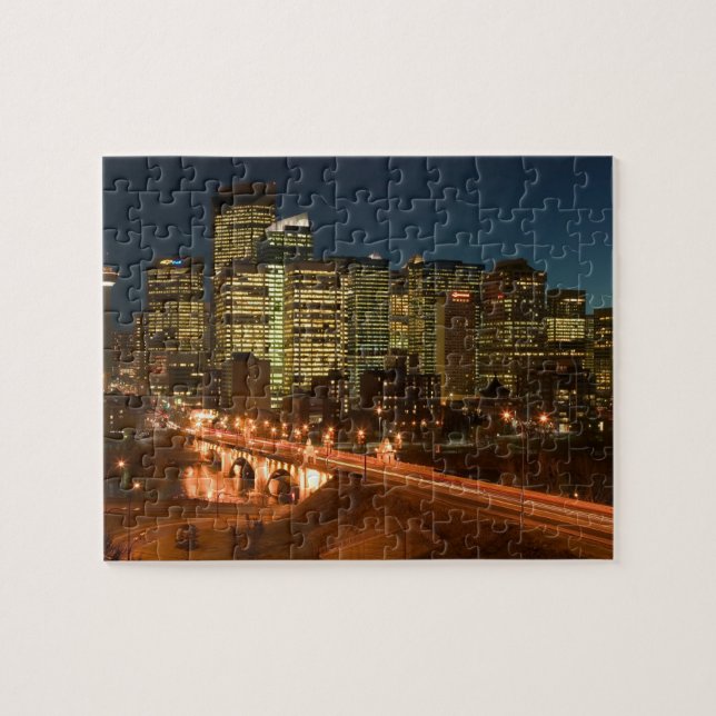 Kanada, Alberta, Calgary: Zentrum von Calgary, Puzzle (Horizontal)
