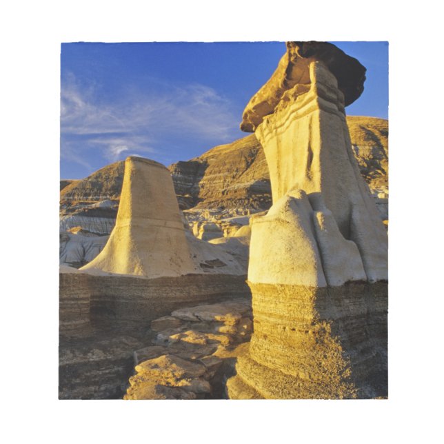 Kanada, Alberta, Drumheller. Hoodoos. Notizblock (Vorderseite)