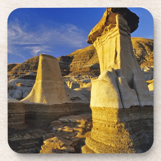 Kanada, Alberta, Drumheller. Hoodoos. Untersetzer (Vorderseite)