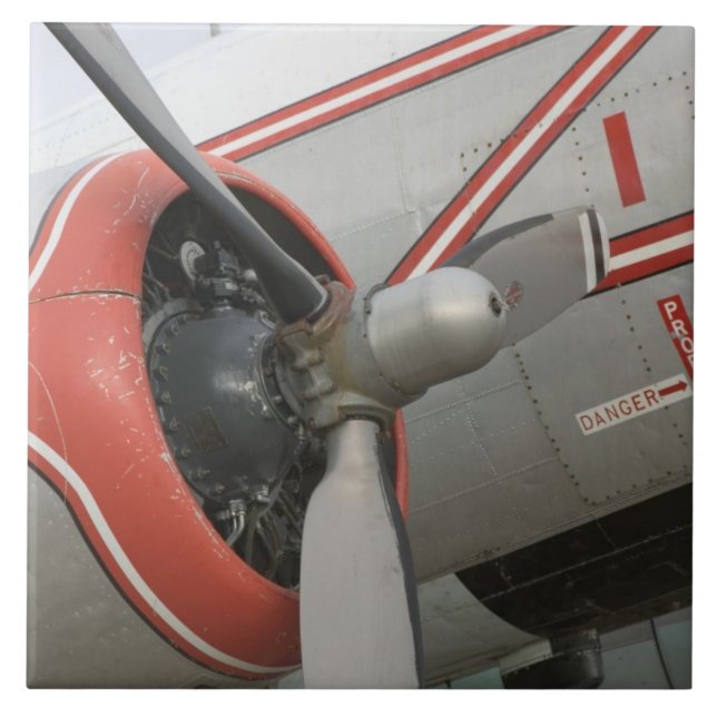 Kanada, Alberta, Edmonton: Alberta-Luftfahrt Fliese (Vorderseite)