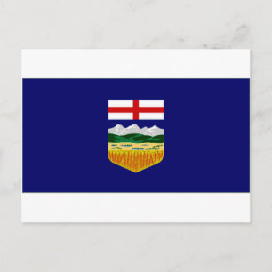 Kanada-Alberta-Flagge Postkarte