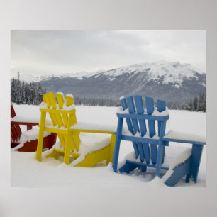 Kanada, Alberta, Jasper, Jasper NP. Fairmont Poster