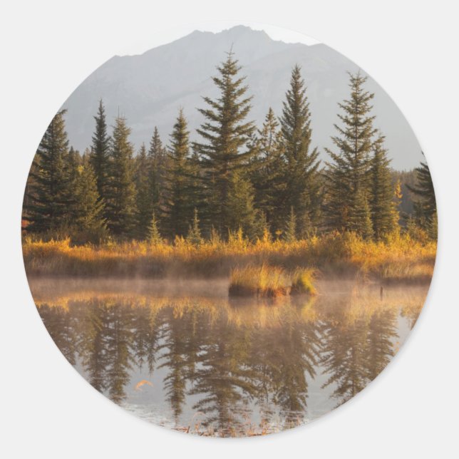 Kanada, Alberta, Jasper-Nationalpark Runder Aufkleber (Vorderseite)