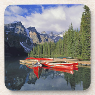 Kanada, Alberta, Moraine Lake. Die glatte Getränkeuntersetzer