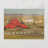 Kanada, Alberta, Pincher Creek: Red Barn & Ranch