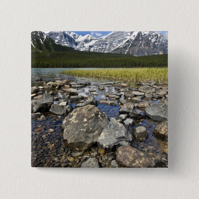 Kanada, Alberta, Rocky Mountains, Banff National Button (Vorderseite)