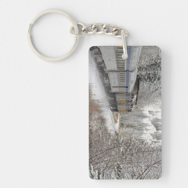 Kanada, Alberta. VIA Schienennetz Schlüsselanhänger (Vorderseite)