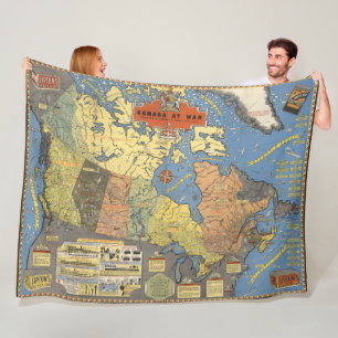 Kanada am Krieg Fleecedecke