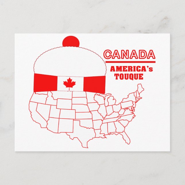 Kanada - Amerikas Coole Tuque Postkarte (Vorderseite)