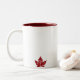 Kanada-Andenken-Kaffeetasse-coole Kanada-Tassen u. Zweifarbige Tasse (Mit Donut)