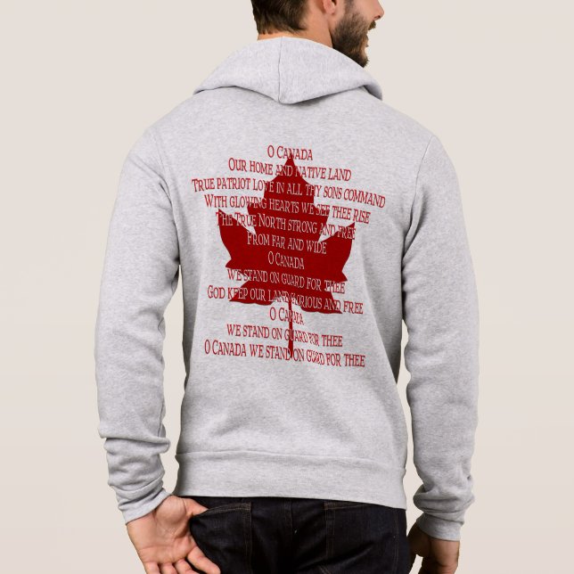 Kanada Anthem Jacket Canada Souvenir Sport Jacket Hoodie (Rückseite)