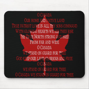 Kanada Anthem Mousepad Canada Maple Leaf Mousepad