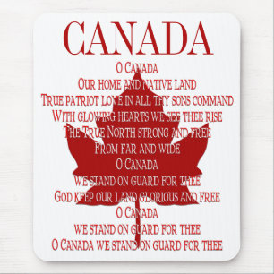 Kanada Anthem Mousepad Canada Maple Leaf Mousepad