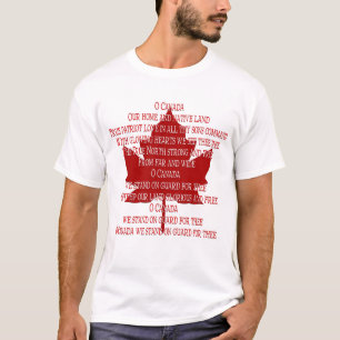 Kanada Anthem Value T - Shirt Souvenir Canada Shir