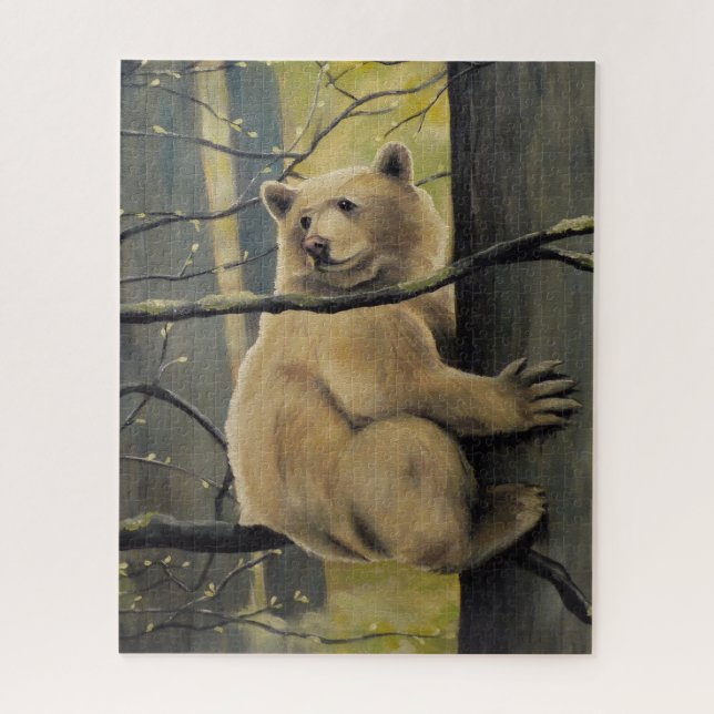 Kanada Art Puzzles - Kermode Bear Forest Puzzles (Vertikal)