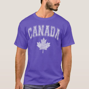 Kanada Athleticeam Sportflagge im Varsity-Stil Aho T-Shirt