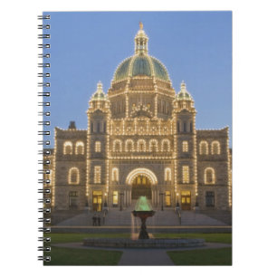 Kanada, BC, Victoria, BC Legislaturgebäude bei Notizblock