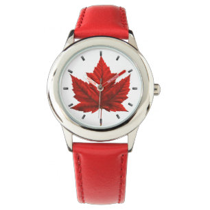 Kanada Beobachten Kanada Maple Leaf Souvenir Wrist Armbanduhr