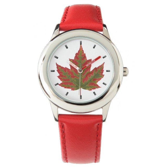 Kanada Beobachten Kanada Maple Leaf Wristwatch Sou Armbanduhr (Vorderseite)