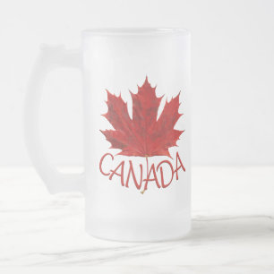 Kanada Bierkrug Kanada Ahornblatt Souvenir Gläser Mattglas Bierglas