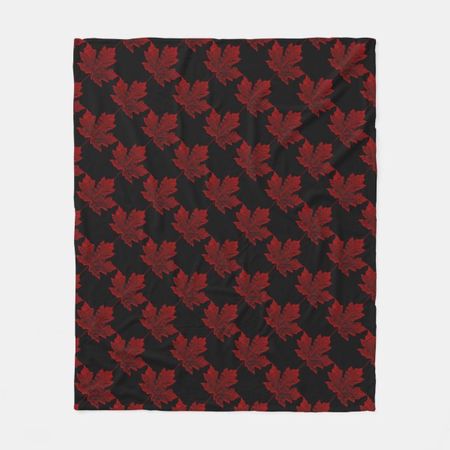 Kanada Blanket Retro Kanada Souvenir Blanket Fleecedecke (Vorderseite)