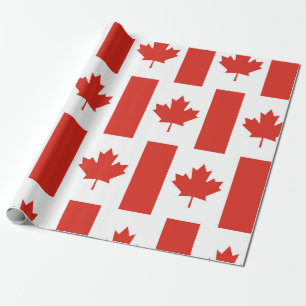 Kanada-Blatt-Patriotische Flagge Geschenkpapier