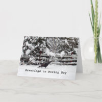 Kanada Boxtag Grußkarte Türkei