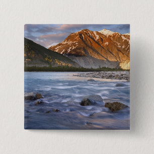 Kanada, British Columbia, Alsek River Valley. 2 Button