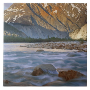 Kanada, British Columbia, Alsek River Valley. Fliese