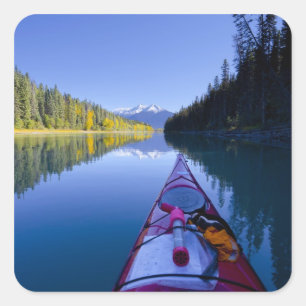 Kanada, British Columbia, Bowron Lakes Quadratischer Aufkleber