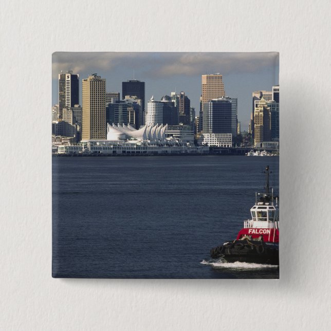 Kanada, British Columbia, Vancouver. Innenstadt Button (Vorderseite)