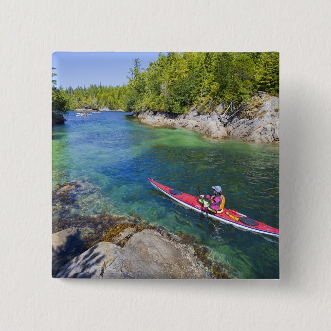 Kanada, British Columbia, Vancouver Island. Meer 2 Button (Vorderseite)