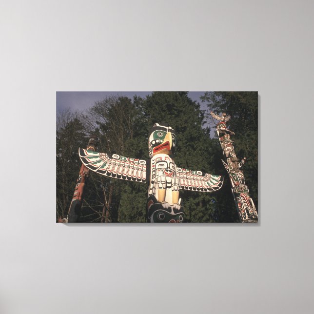 Kanada, British Columbia, Vancouver. Nativ Leinwanddruck (Vorderseite)
