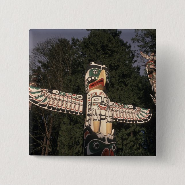 Kanada, British Columbia, Vancouver.  Native Button (Vorderseite)
