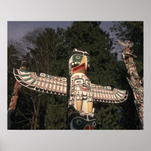 Kanada, British Columbia, Vancouver.  Native Poster