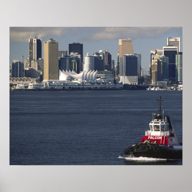Kanada, British Columbia, Vancouver. Stadtzentrum Poster (Vorne)