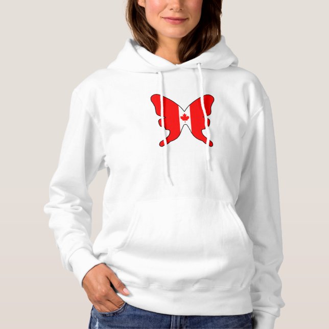Kanada Butterfly Women Hoodie (Vorderseite)