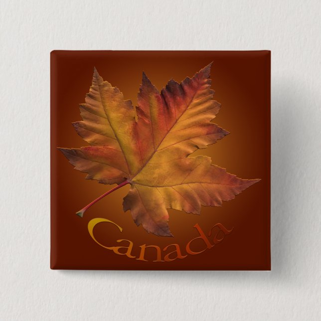 Kanada Button Canada Maple Leaf Souvenir Buttons (Vorderseite)