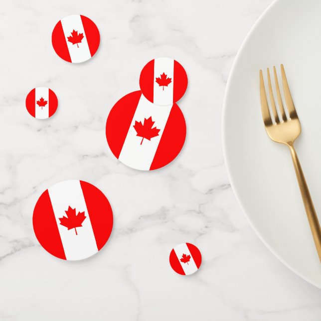 Kanada Confetti, Party, kanadische Flagge Konfetti (Gruppe)