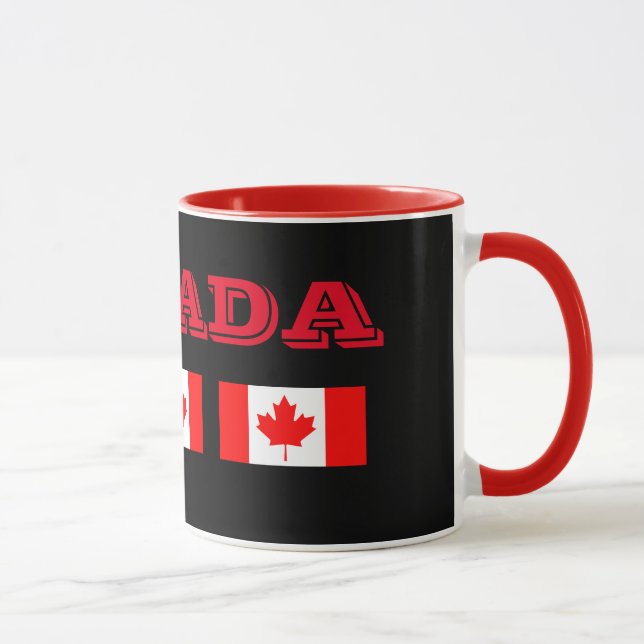 Kanada Custom 11 oz Ringer Tasse (Rechts)