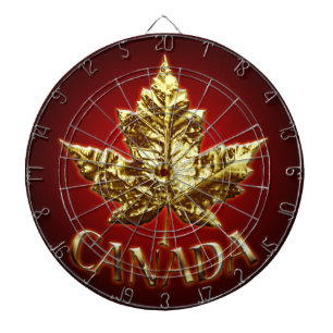 Kanada Dartboard Gold Kanada Souvenir Dartboards Dartscheibe