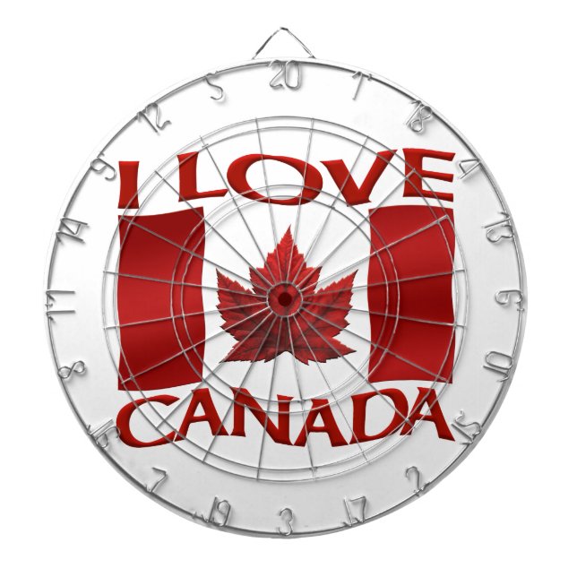 Kanada Dartboard I Liebe Canada Souvenir Dartboard Dartscheibe (vorne)