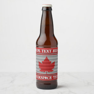 Kanada Day Beer Labels Custom Canada Liquor Flasch Bierflaschenetikett