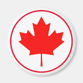 Kanada Day Bright Canadian Ahornapelleaf Red White Magnet