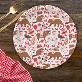 Kanada Day Canadian Pappteller